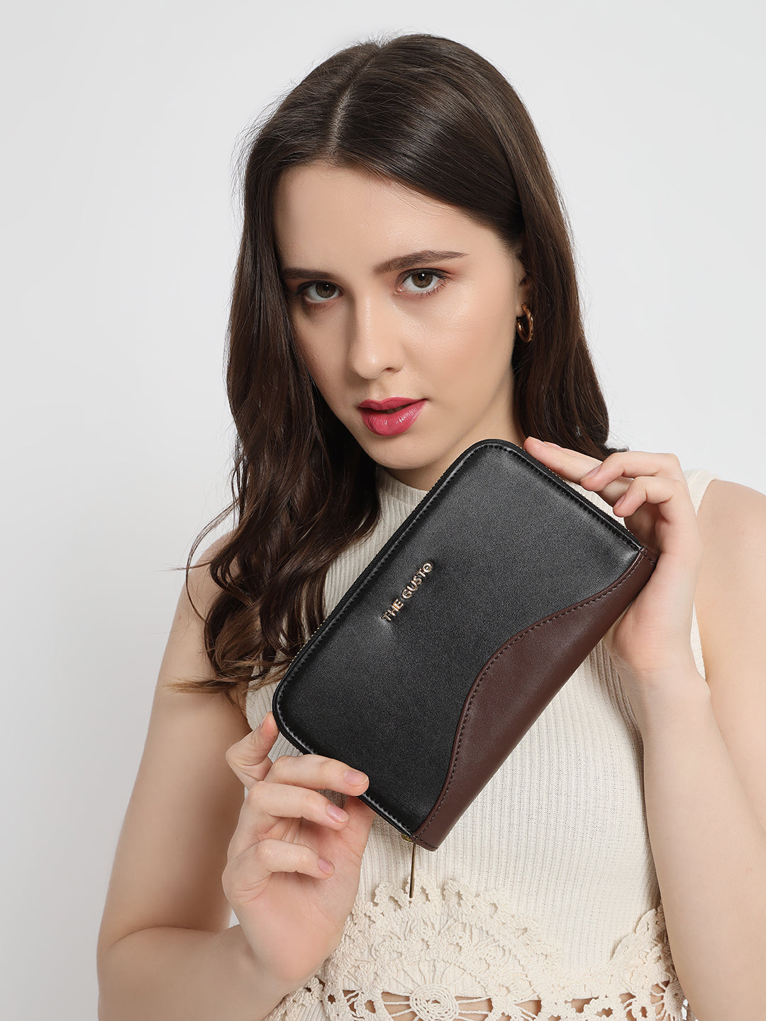 Beyond+ Zippered Tote and Wallet Combo Coffee Brown