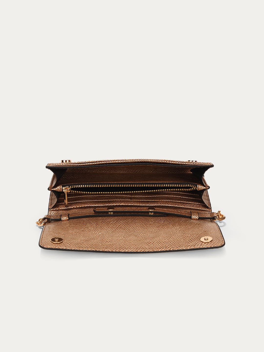 Zeena Wallet Sling Gold