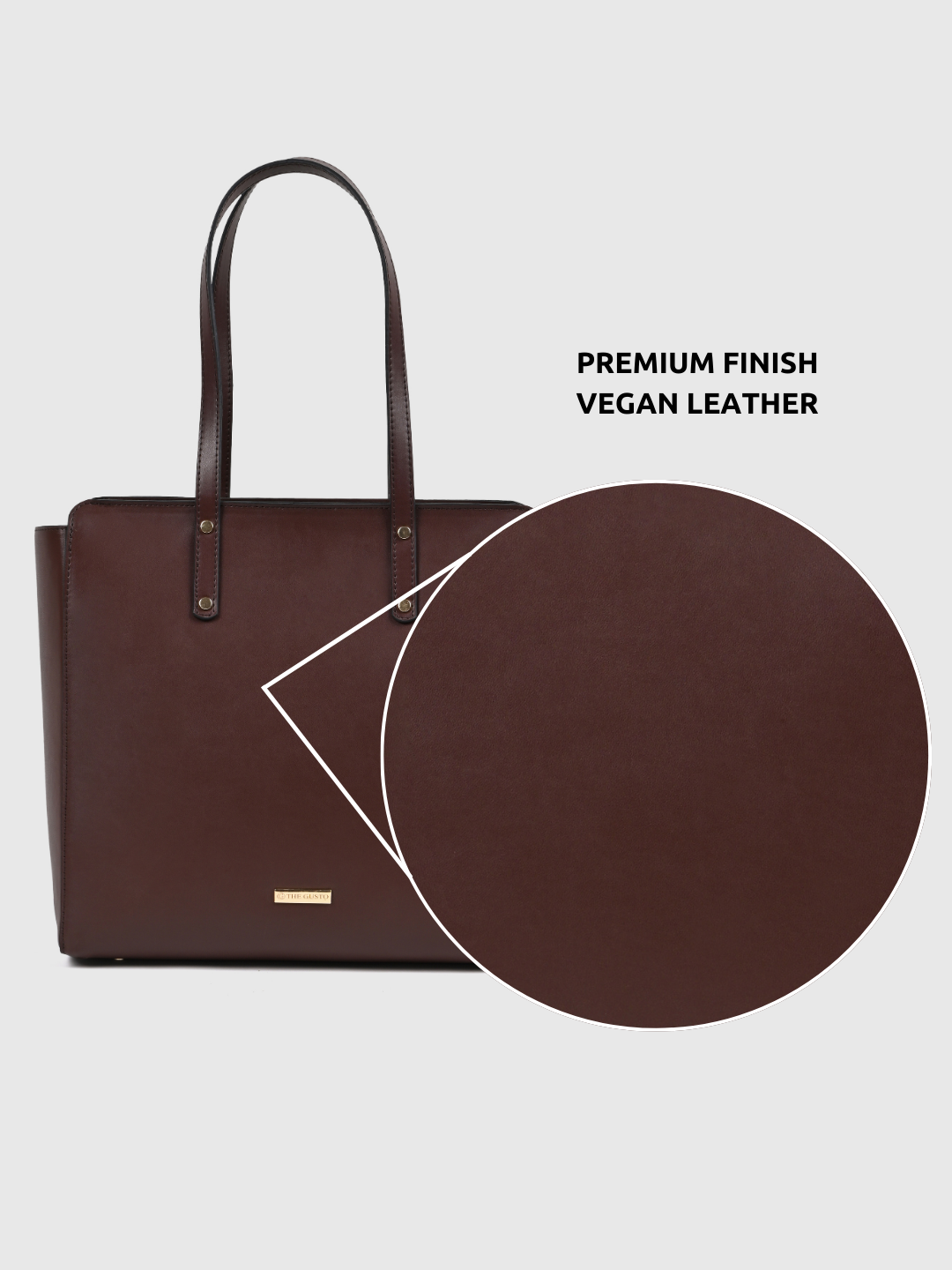 Beyond+ Tote with Zipper Coffee Brown