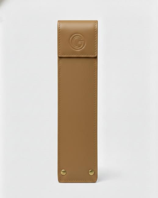 Riveted Stationery Case - Beige