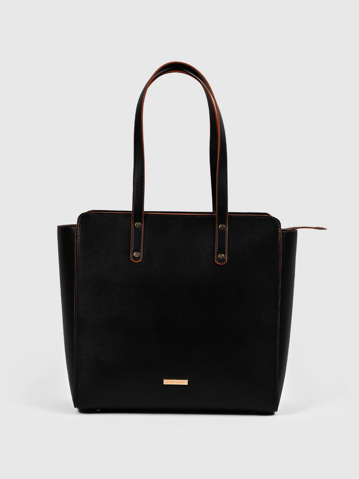 Beyond+ Tote with Zipper Black