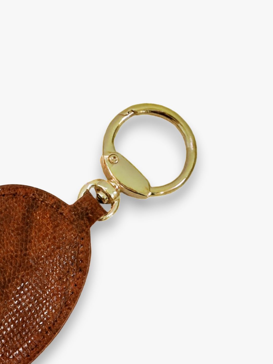 Valentine Heart Keyring - Tan