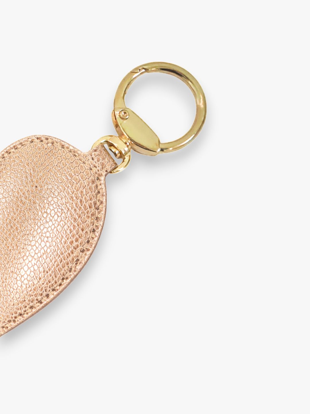Valentine Heart Keyring - Gold