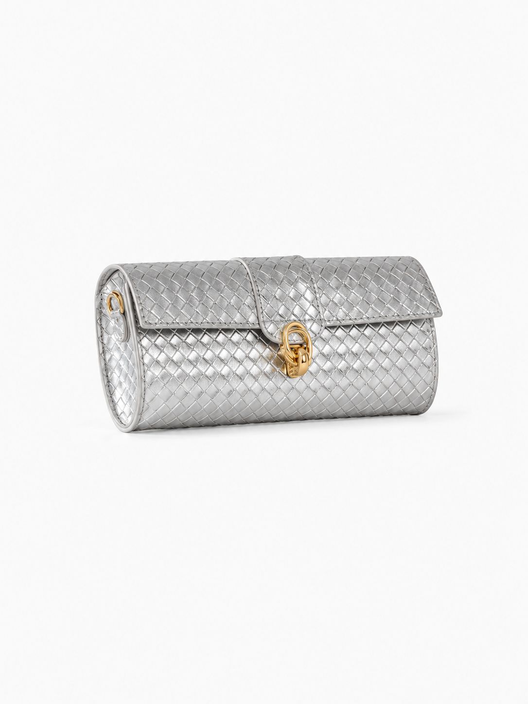 Barrel Clutch/Sling Silver