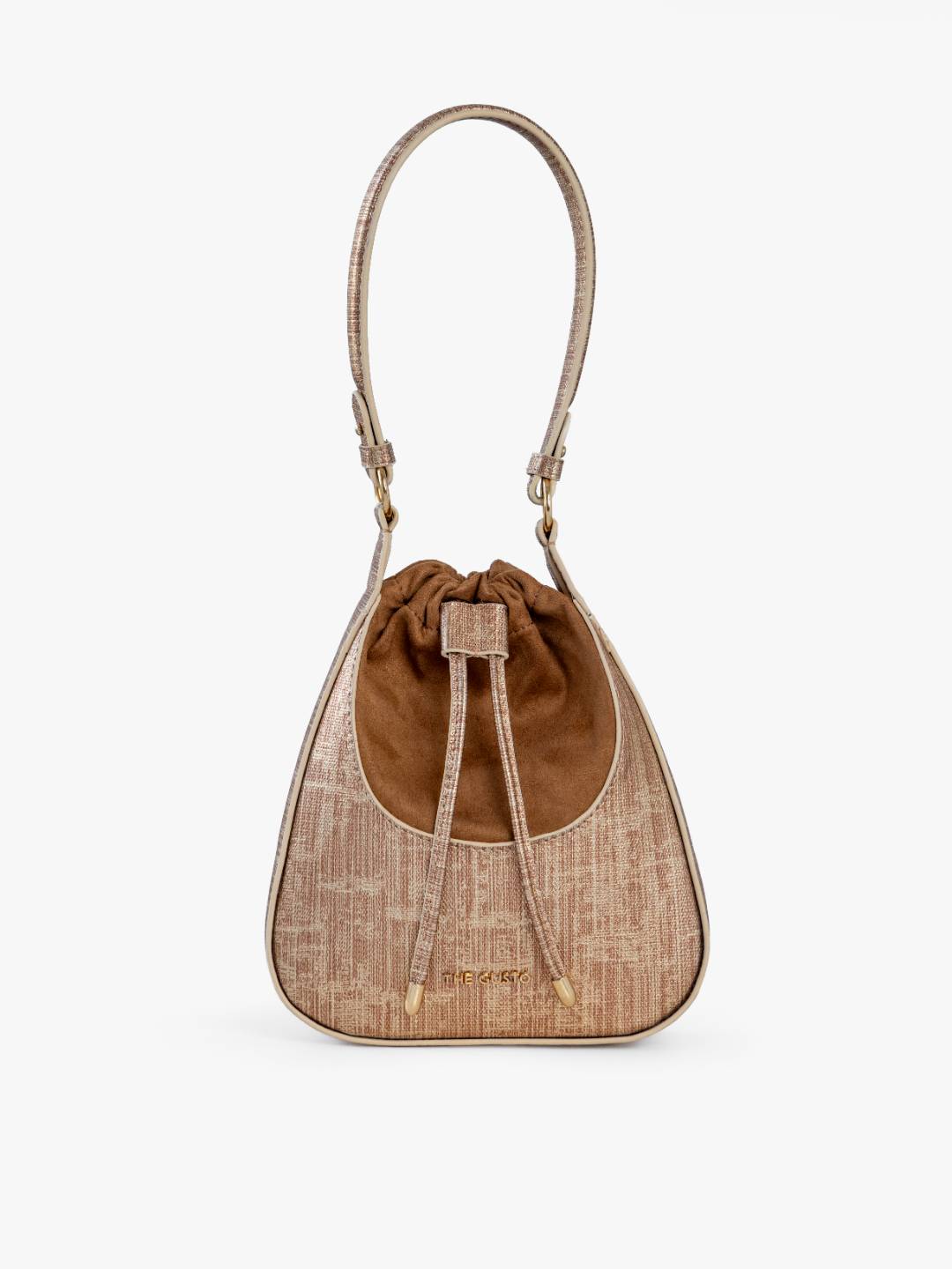 Echo Bucket Bag Gold Tan
