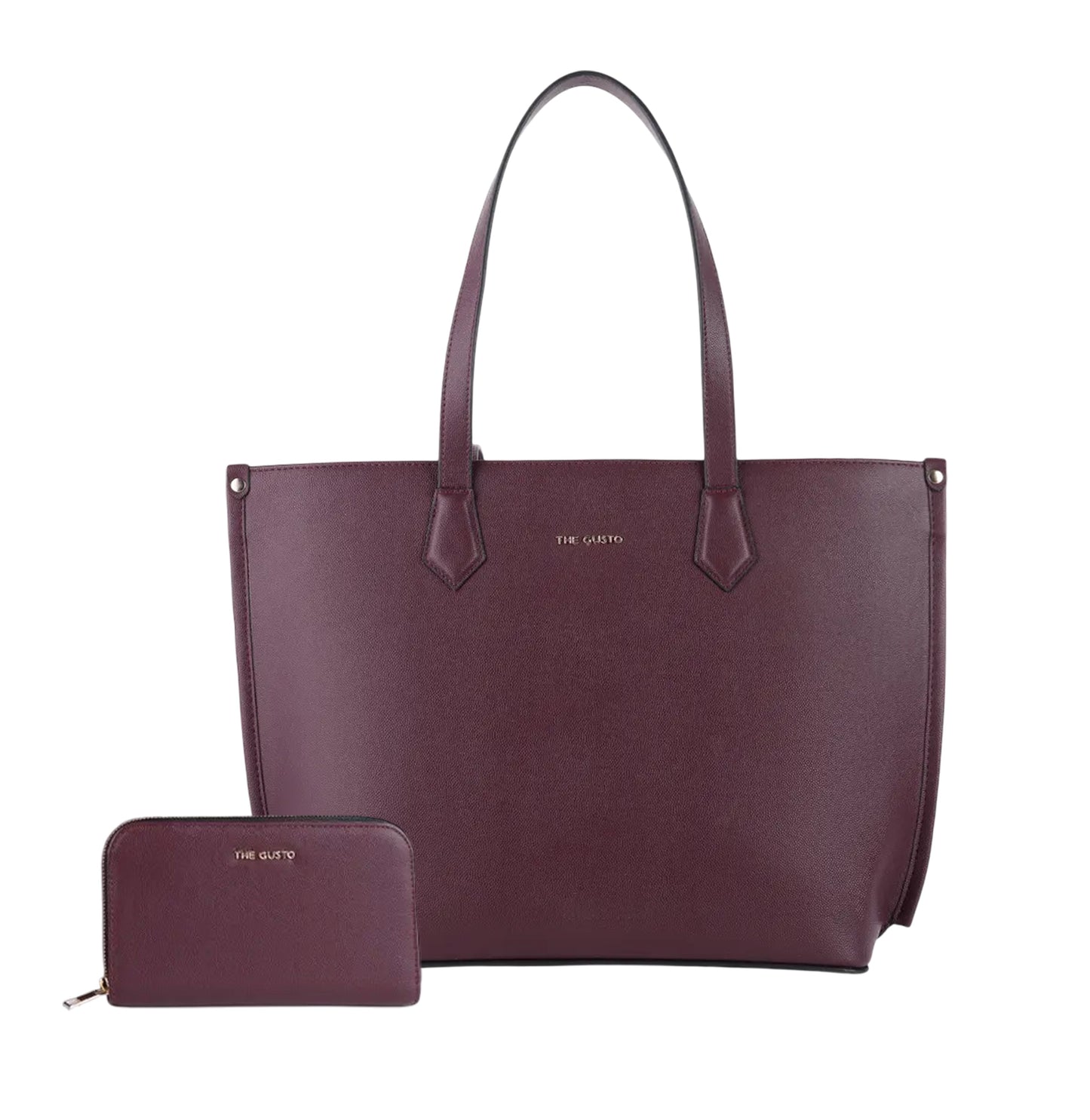The Evoke Tote and Wallet Combo Wine (Grained)
