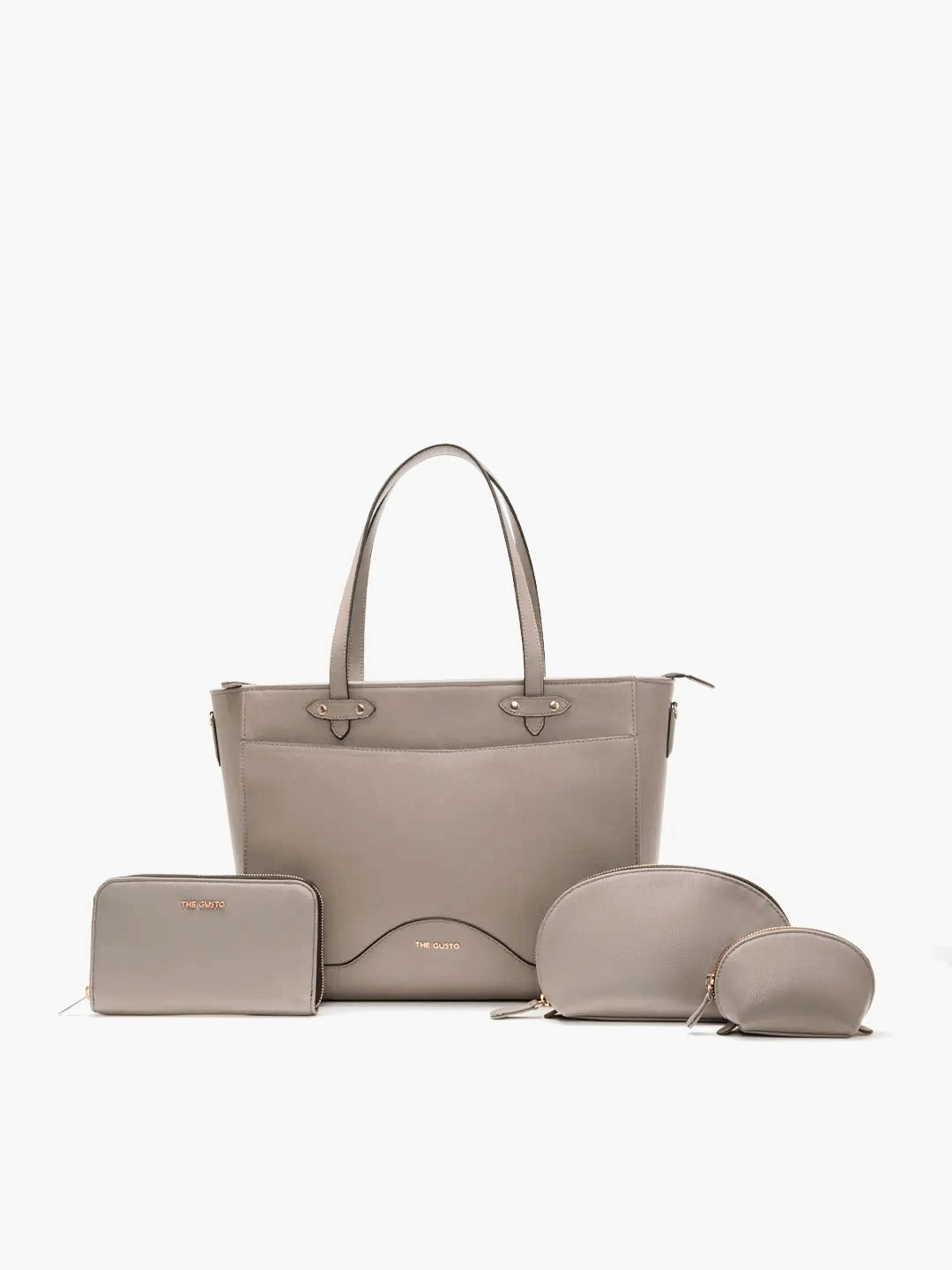 Ardor Tote Clay + Wallet + Cosmos Pouch Combo (Grained)