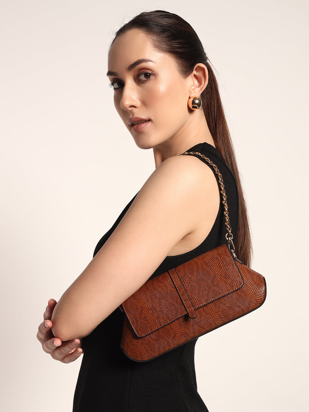 Clearance Bag Topshop Suri Bag Suri Snake Print Shoulder Bag Snake