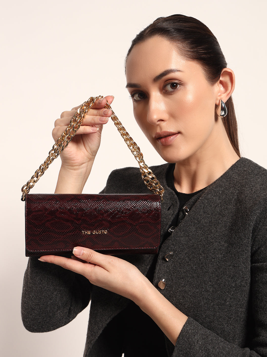 Zeena Wallet Sling Wine