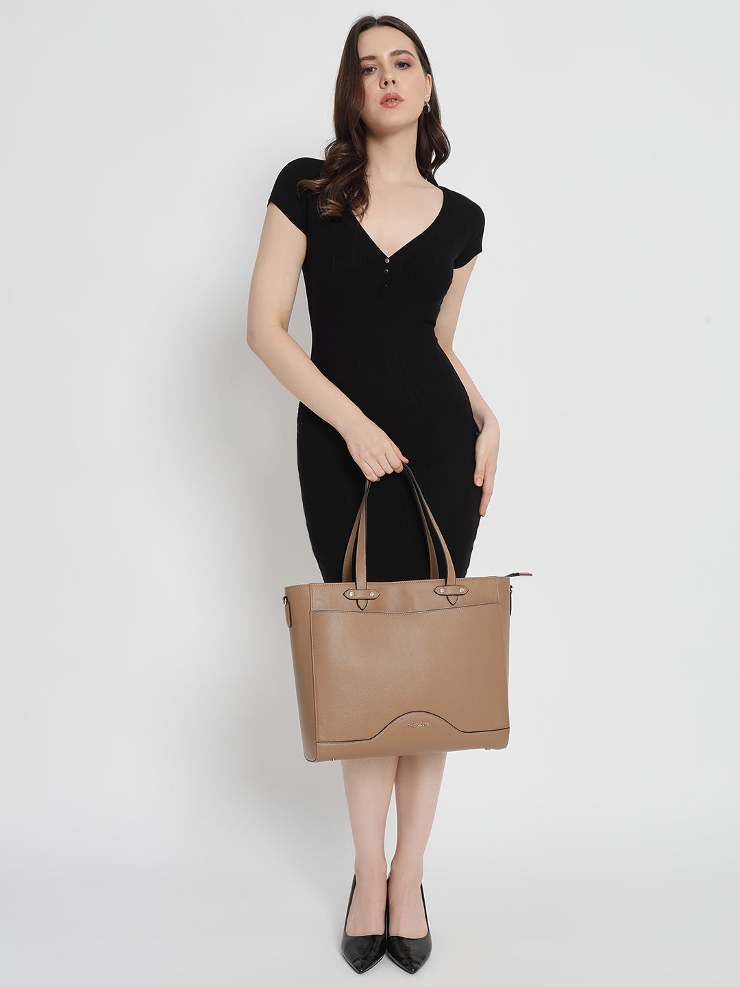 Ardor Grained Tote Beige