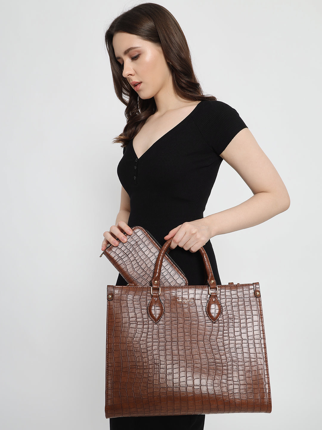 Celeste Tote and Wallet Combo Tan