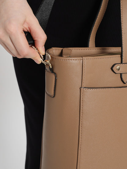 Ardor Grained Tote Beige