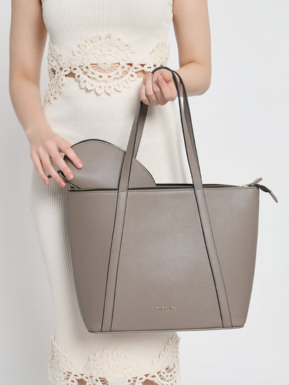 Aza Tote Clay & Cosmos Pouch Set Combo Clay