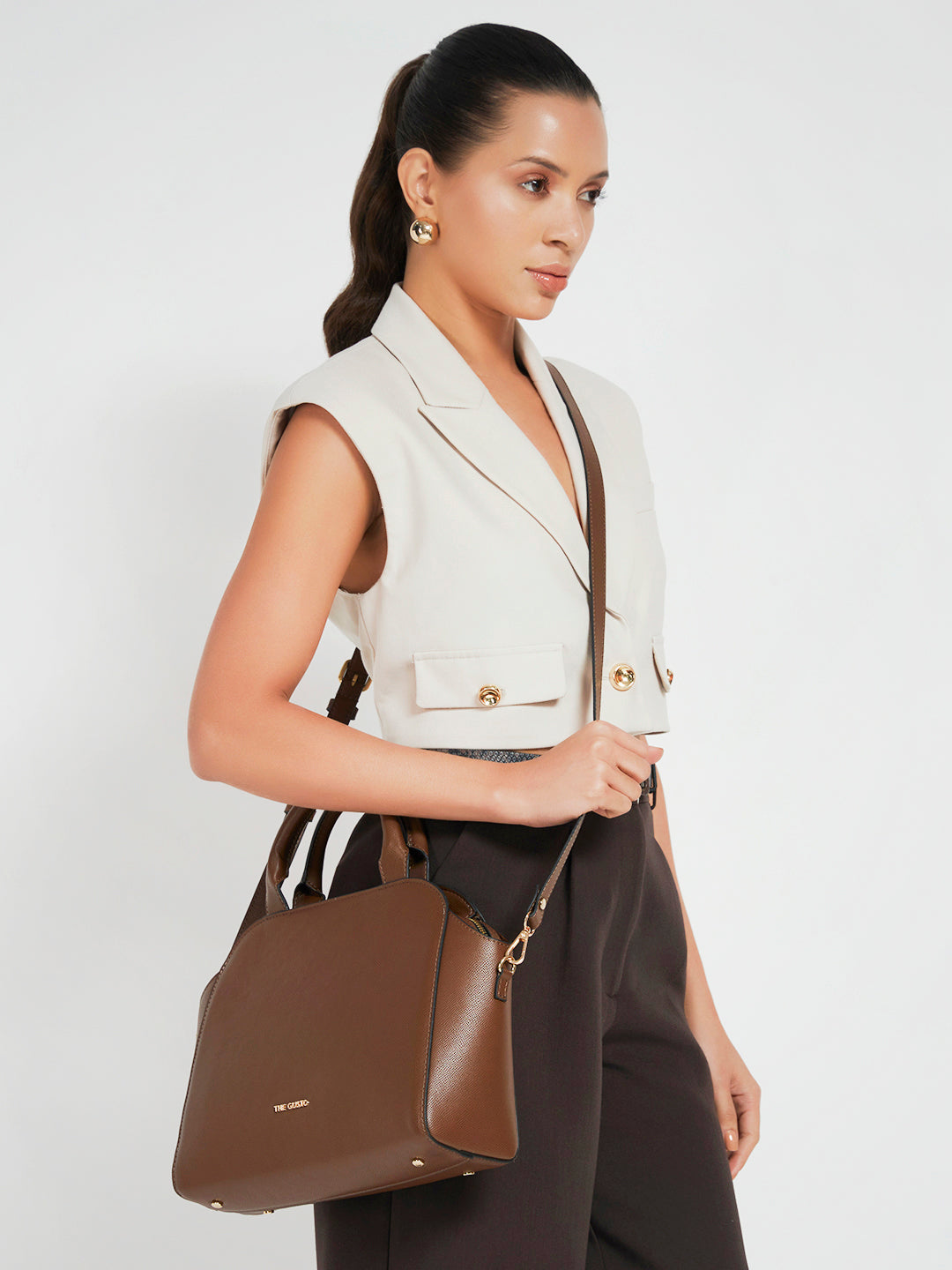 Denice Mini Sling - Coffee Brown