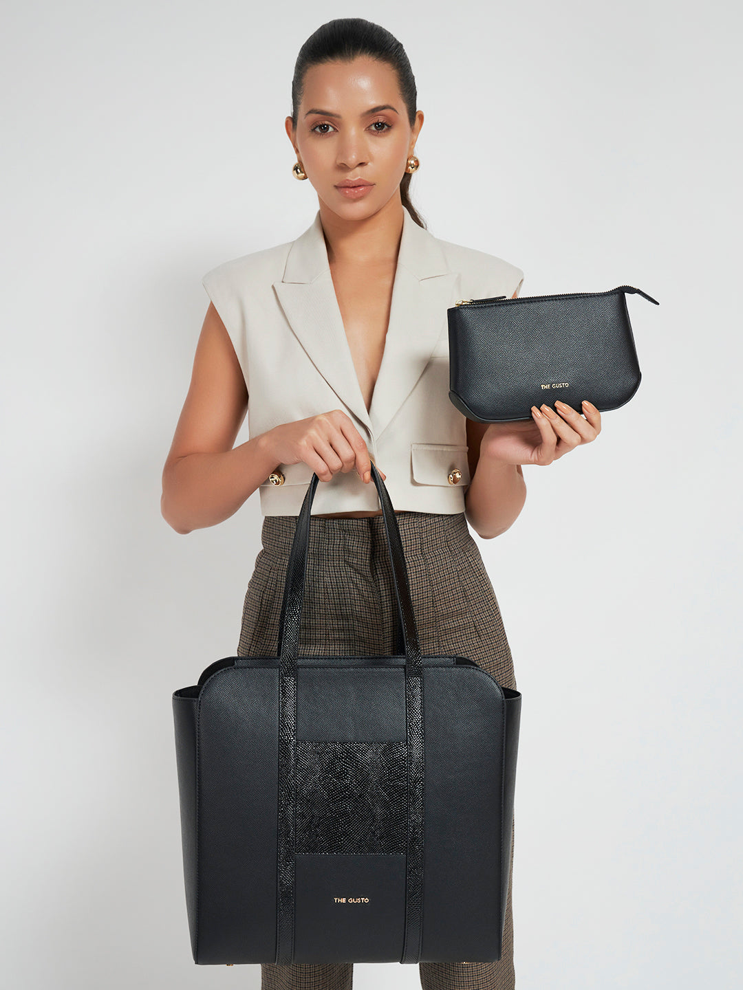 Nexus Tote Combo with Utility Pouch - Black