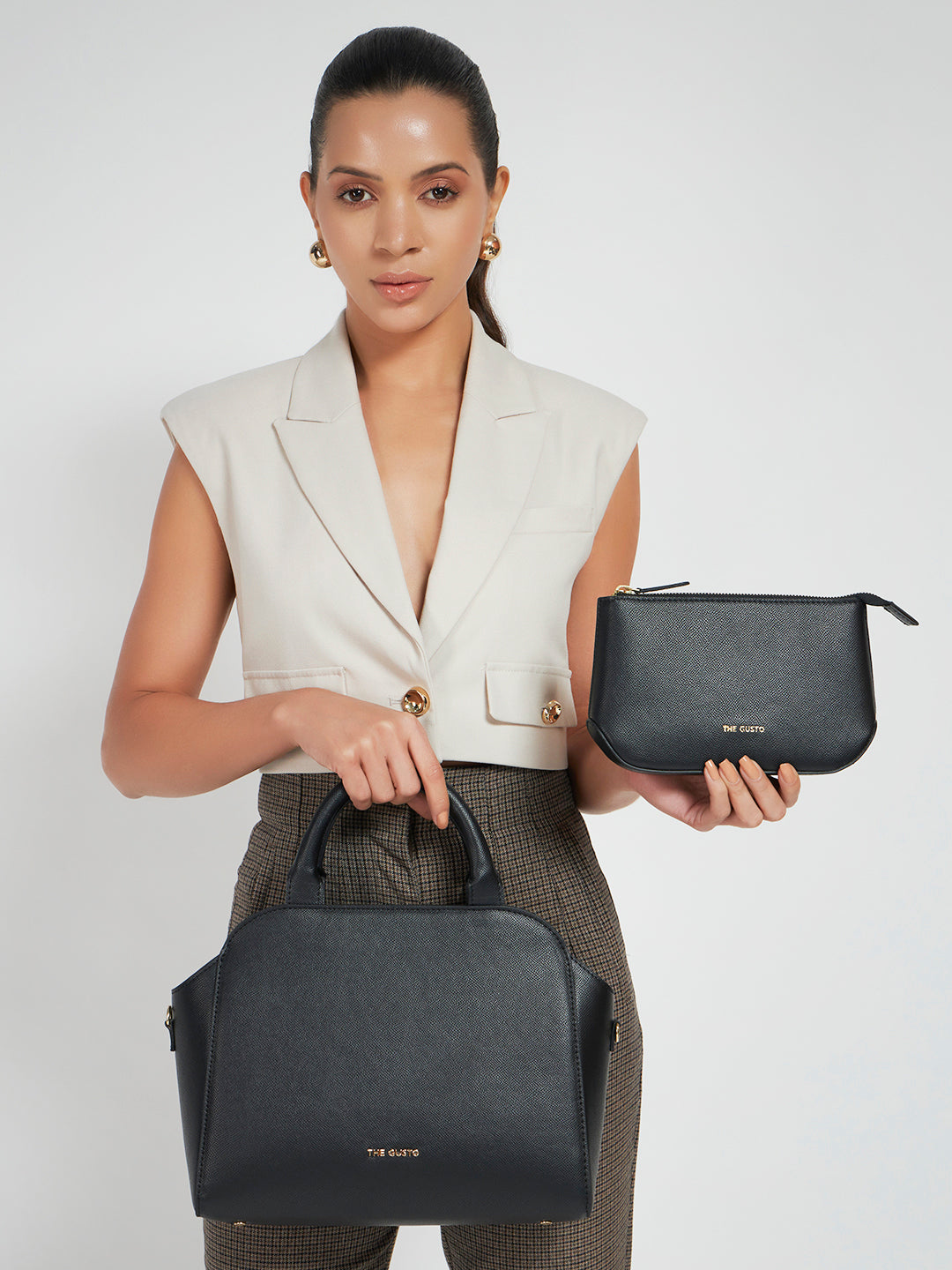 Denice Mini Sling Combo with Utility Pouch - Black