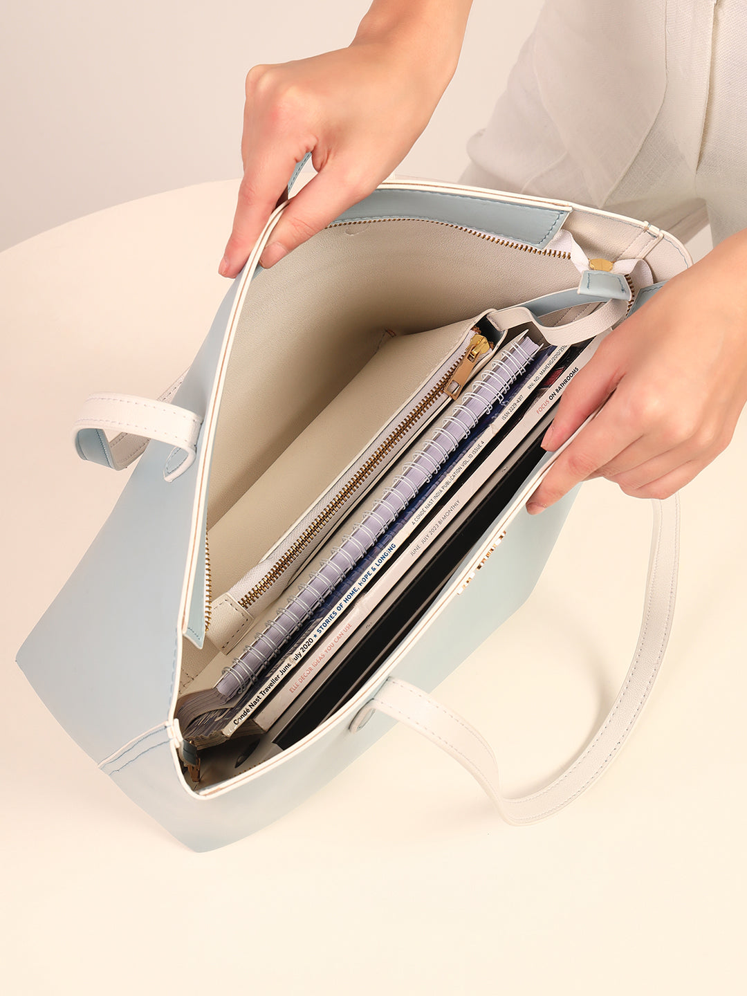 The Urbane Tote Light Blue