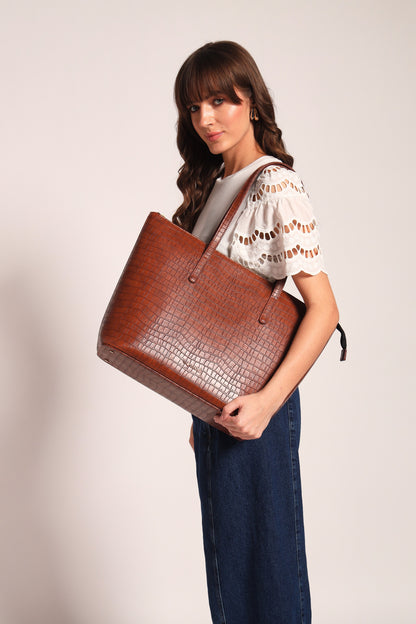 Colossal Tote Tan