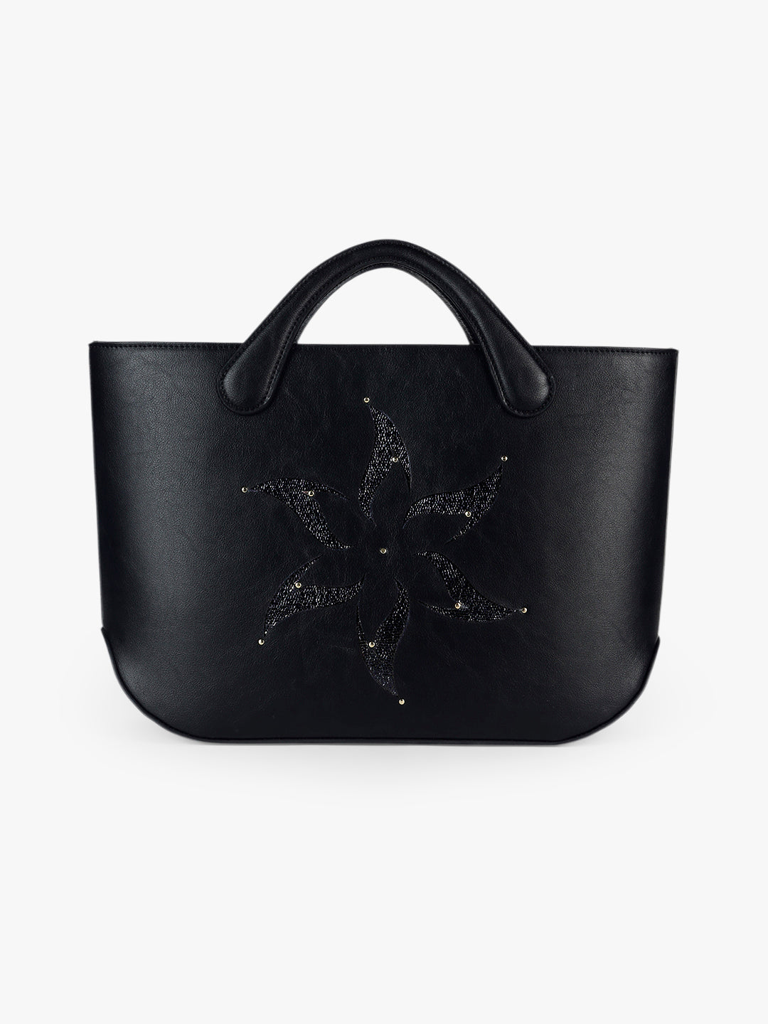 Playdate Lily Tote - Black and Black Shimmer