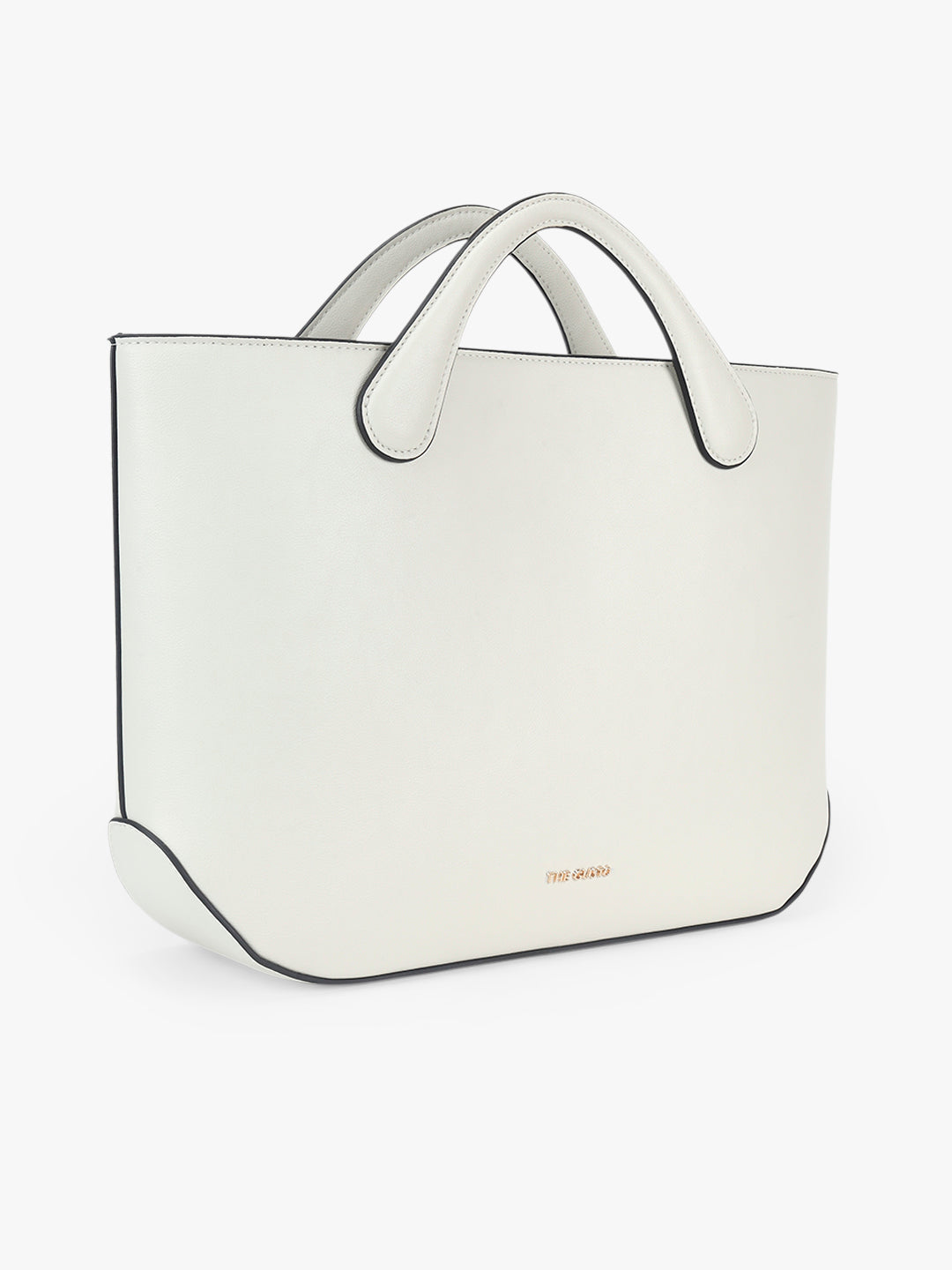 Playdate Rose Tote - White and Black Shimmer