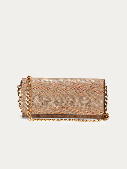 Zeena Wallet Sling Gold