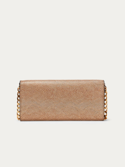 Zeena Wallet Sling Gold