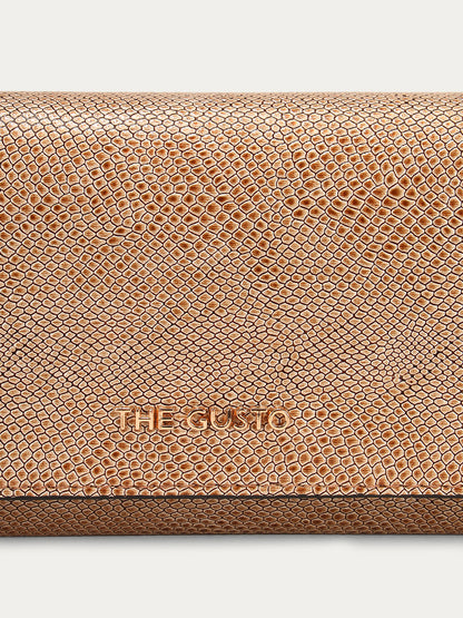 Zeena Wallet Sling Gold