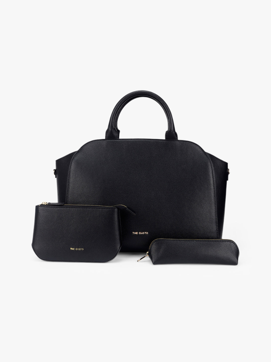 Denice Tote Combo with Utility Pouch and Pencil Pouch - Black