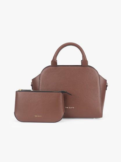 Denice Mini Sling Combo with Utility Pouch - Coffee Brown