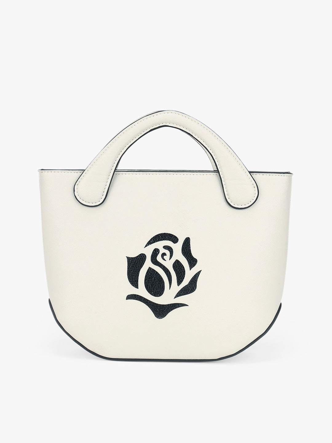 Playdate Rose Mini Sling - White and Black Shimmer