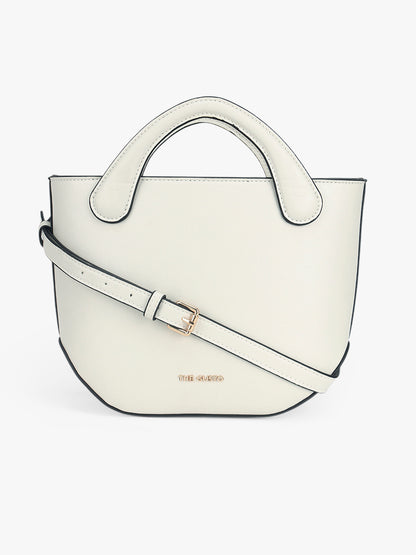 Playdate Rose Mini Sling - White and Black Shimmer