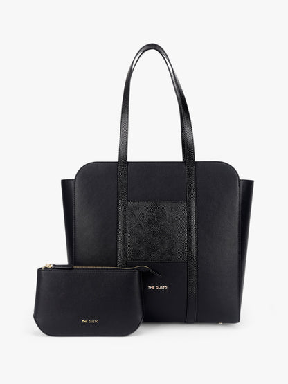 Nexus Tote Combo with Utility Pouch - Black