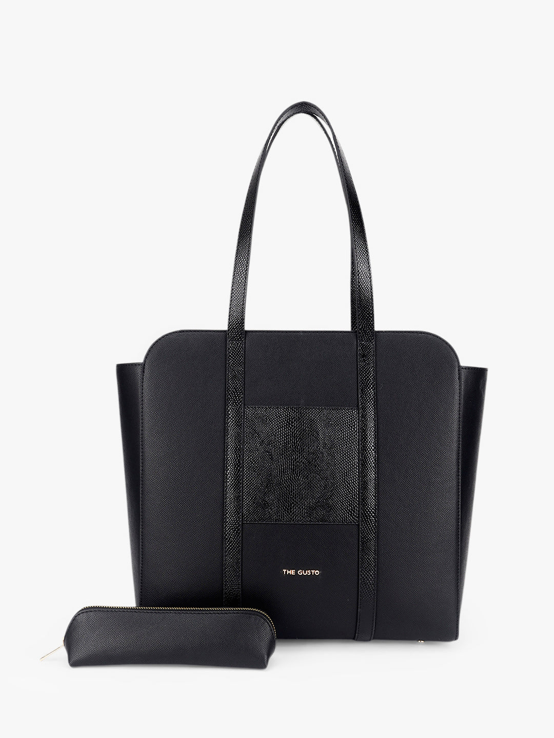 Nexus Tote Combo with Pencil Pouch - Black