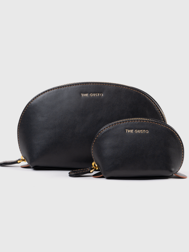 Cosmos Pouch Black - Set of 2