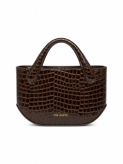 Playdate Mini Croco Brown