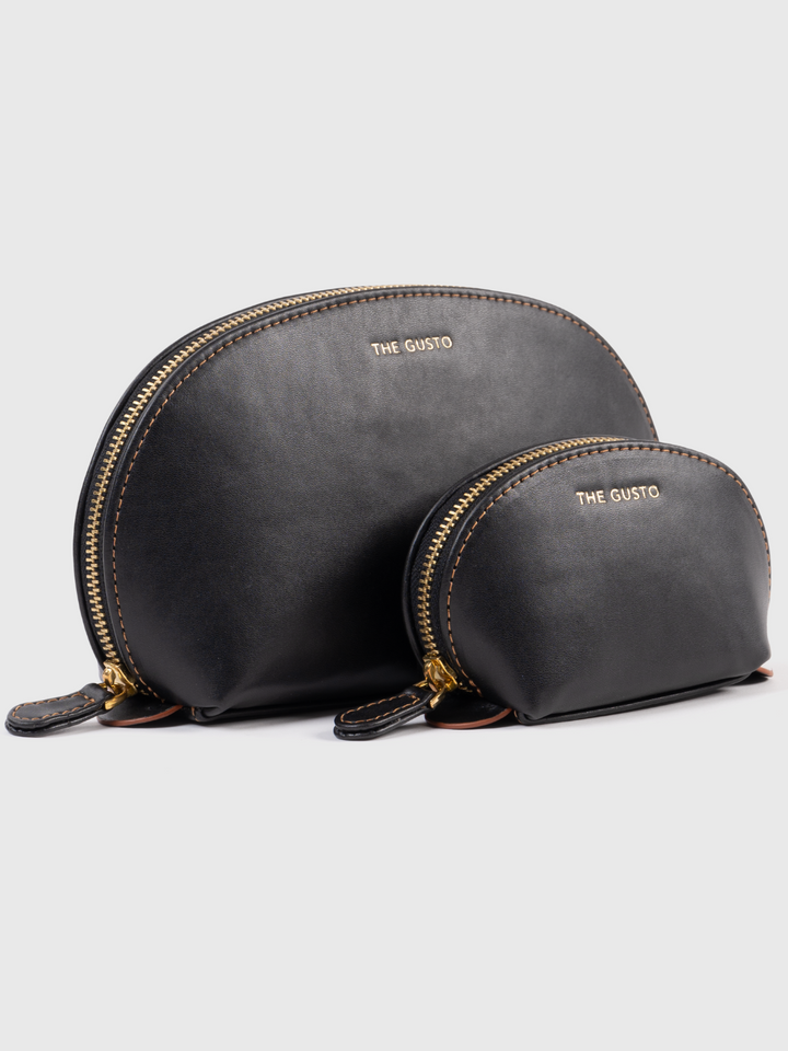 Cosmos Pouch Black - Set of 2