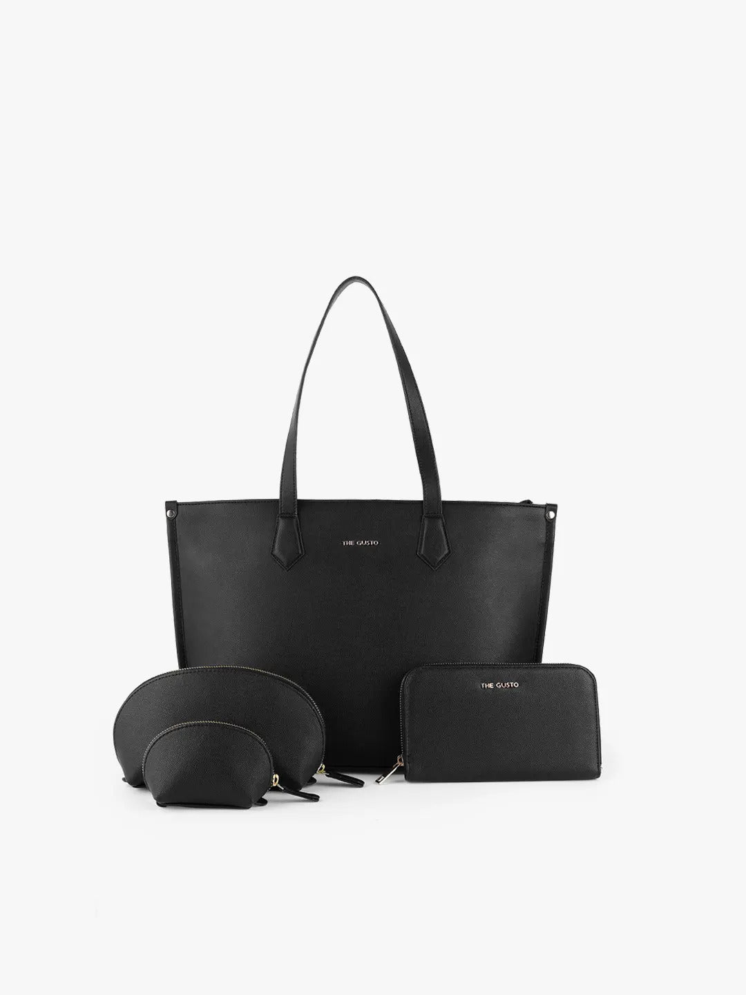 The Evoke Tote + Wallet + Cosmos Pouch Combo Black