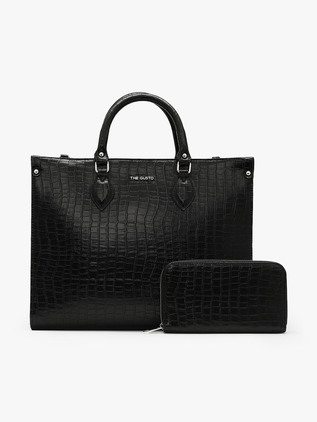 Celeste Tote and Wallet Combo Black