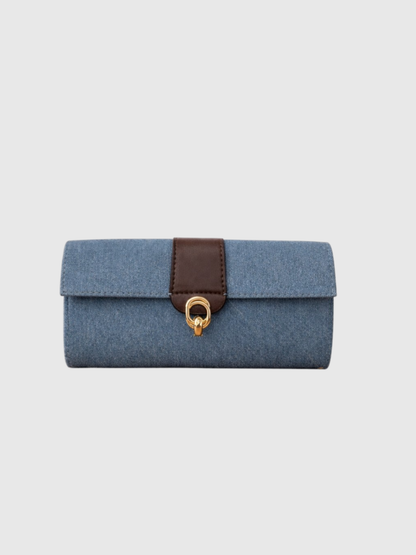 Barrel Clutch - Denim
