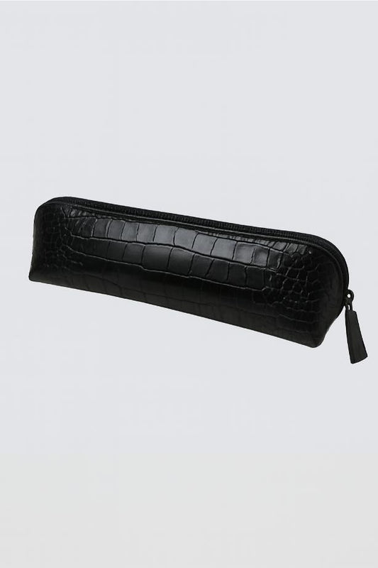 Stationery Pouch - Croco Black