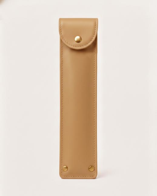 Riveted Stationery Case - Beige
