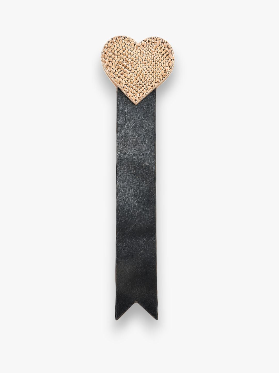 Valentine Heart Bookmark - Gold
