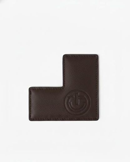 Square Corner Bookmark - Coffee Brown