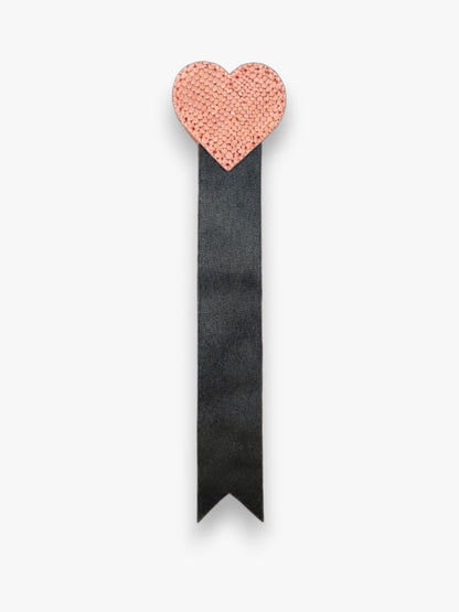 Valentine Heart Bookmark - Pink