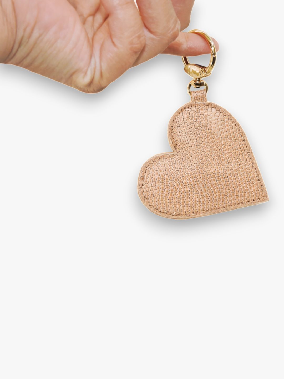 Valentine Heart Keyring - Gold