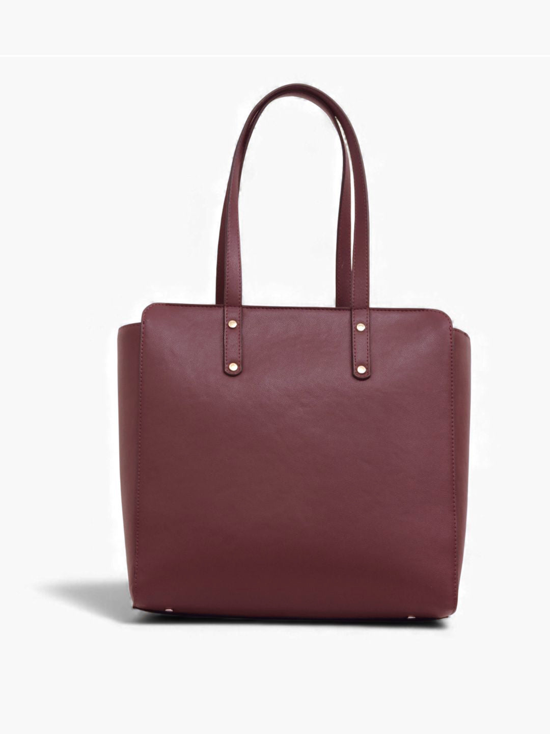 Beyond+ Tote with Zipper Wine (Grained Finish)