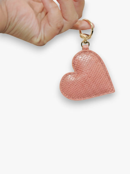 Valentine Heart Keyring - Pink