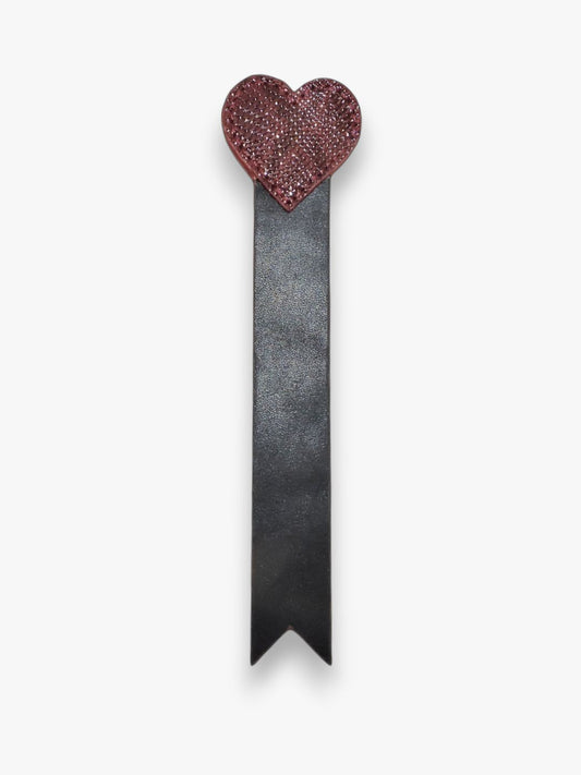 Valentine Heart Bookmark - Wine