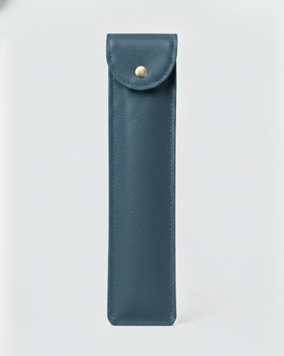 Riveted Stationery Case - Moss Blue