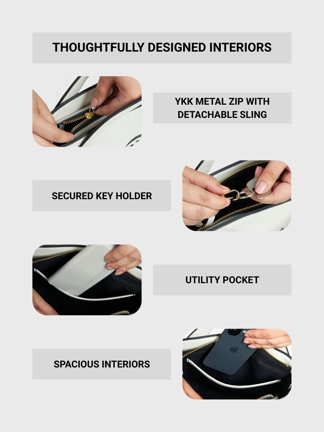 Playdate Lily Mini Sling - Black and Black Shimmer